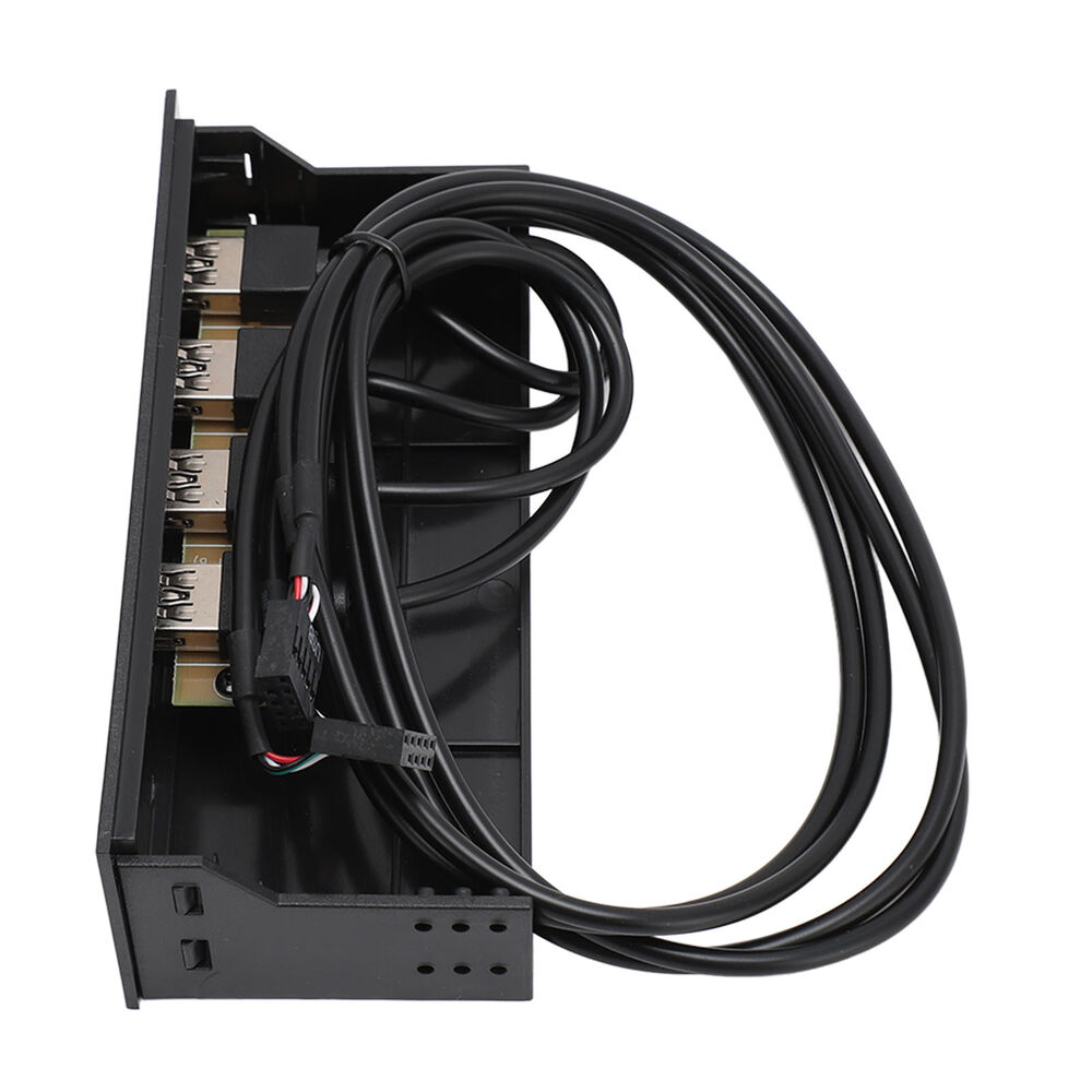 4-Port USB 3.0 Front Panel Hub with Optical Drive - High-Speed Connectivity