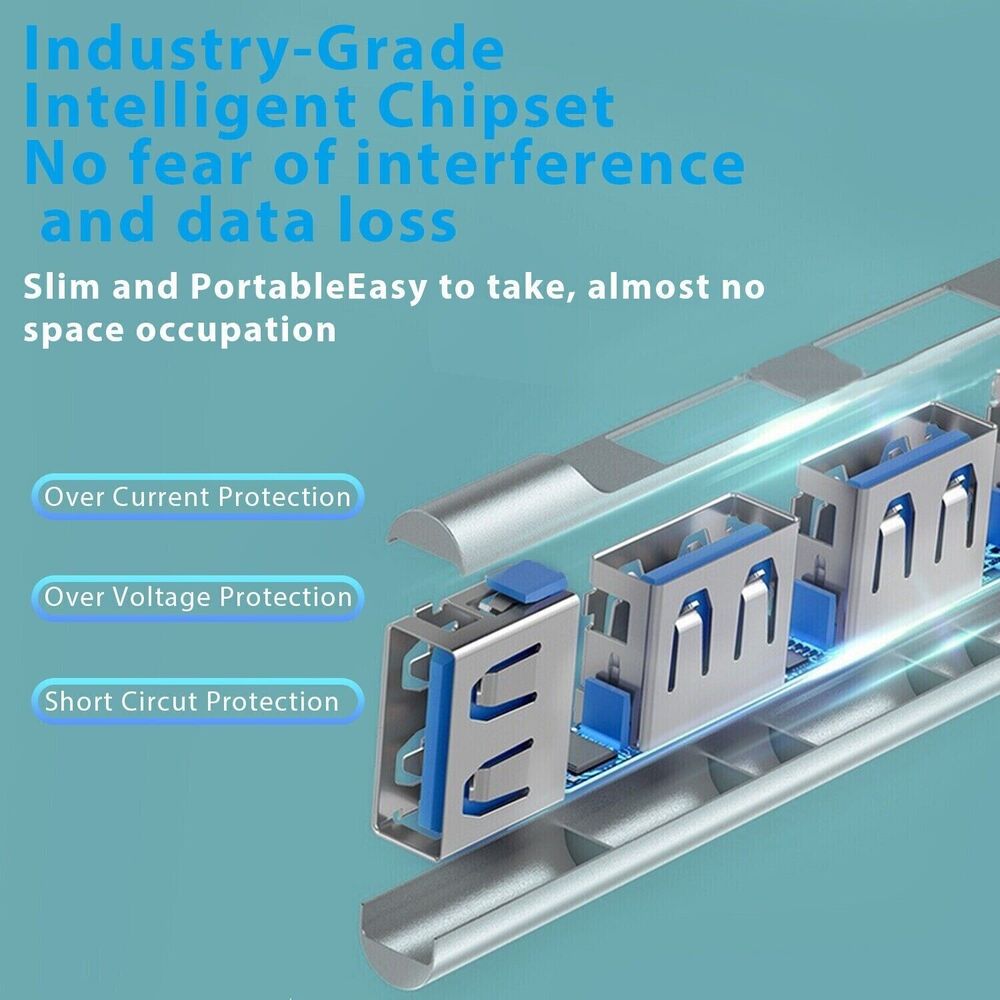 4-Port USB-C Hub Adapter for Enhanced Connectivity