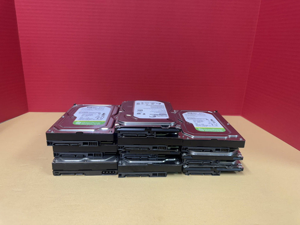 10x 1TB 3.5" SATA HDDs - Mixed Brands, Desktop Hard Drives