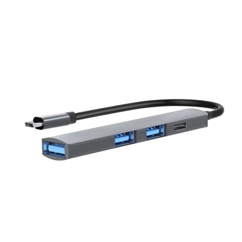 4-Port USB-C Hub Adapter for Enhanced Connectivity