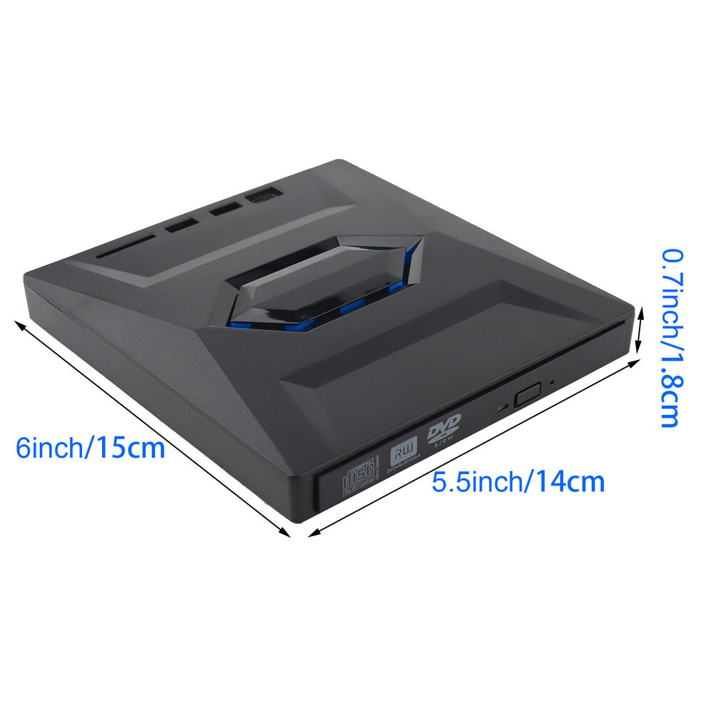 Ultra-Fast USB 3.0 External CD/DVD Drive for Enhanced Multimedia