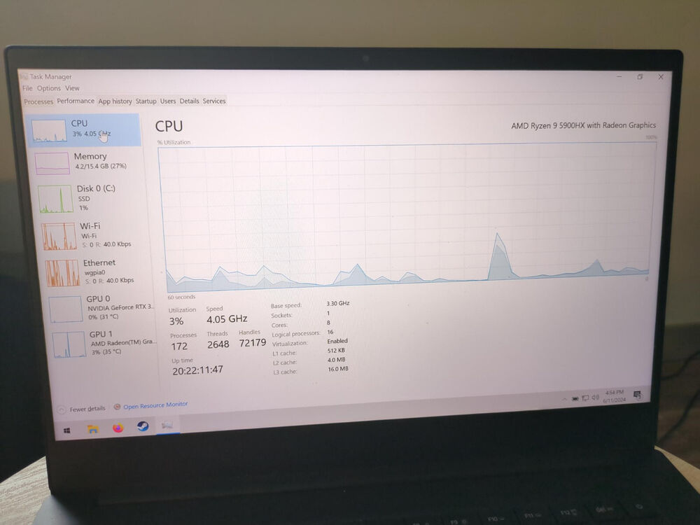 Razer Blade 14 Gaming Laptop - Ryzen 9, RTX 3080, 16GB RAM, 1TB SSD