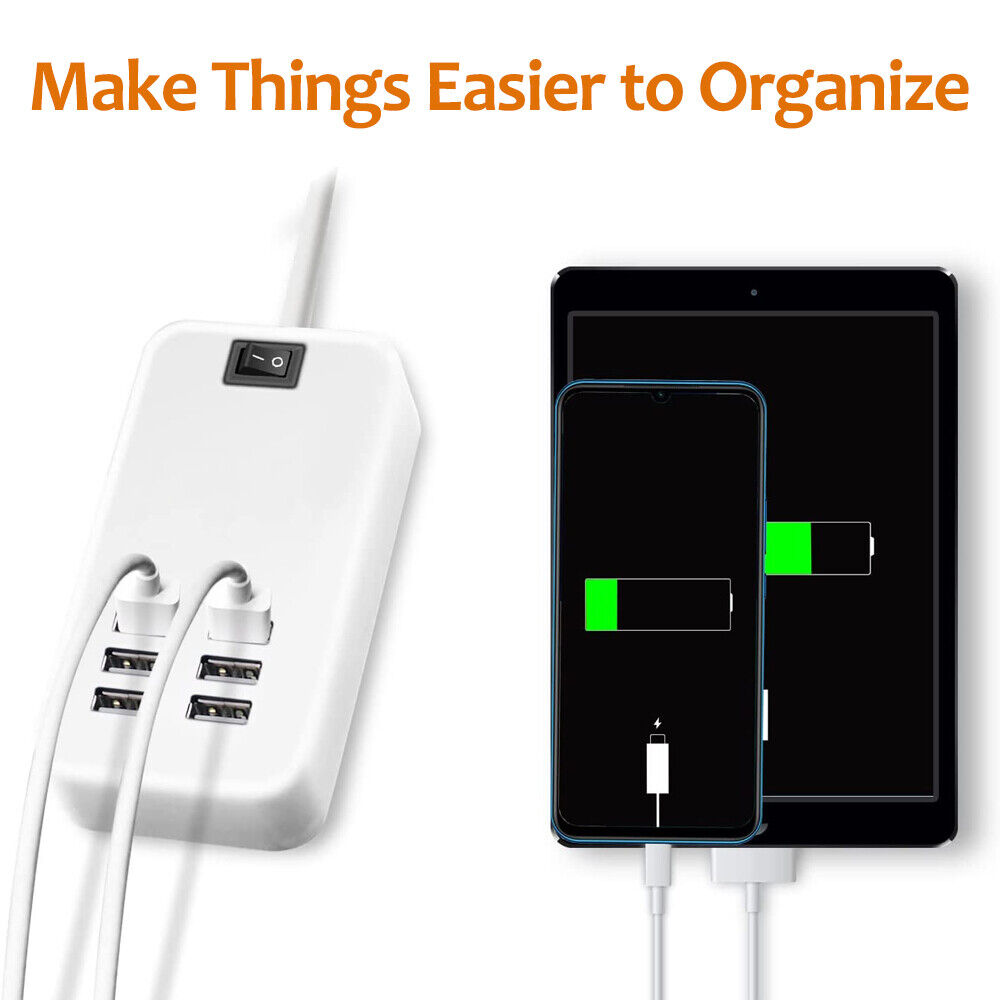 6-Port High-Speed USB Charging Station