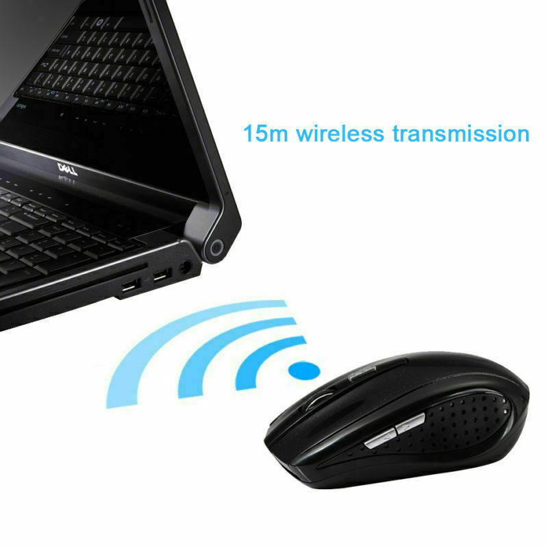 Ergonomic 2.4GHz Wireless Optical Mouse with High DPI