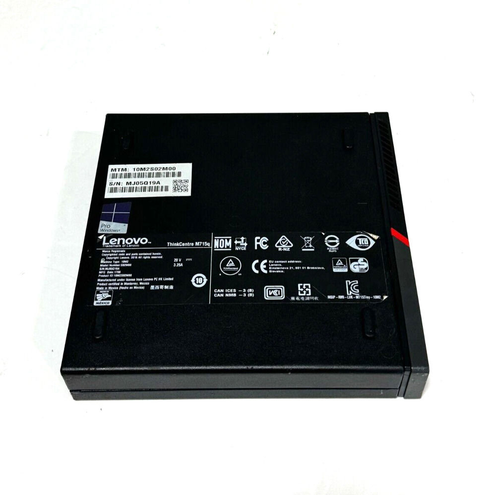 Lenovo ThinkCentre M715q Desktop PC - AMD Pro A10-8770e, 8GB RAM