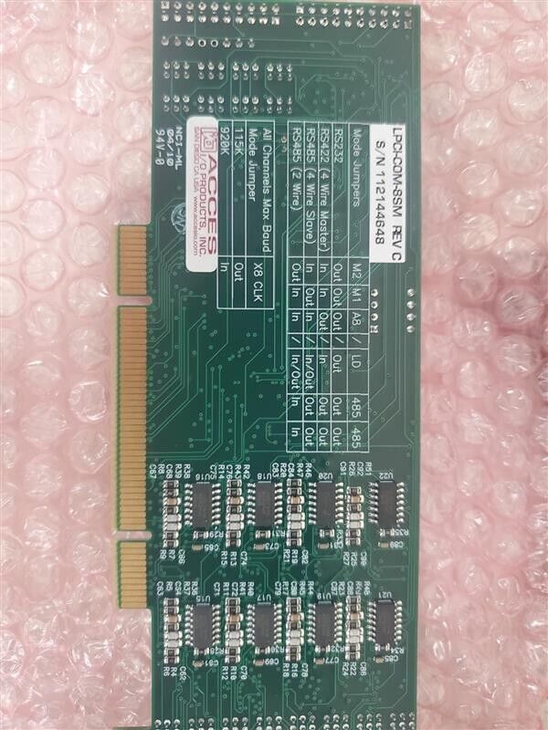 ACCES PRODUCTS LPCI-COM8SM 8-Port PCI Serial Card