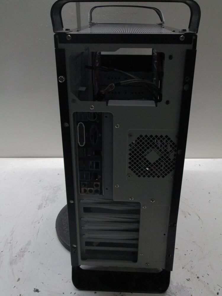 Stylish Black ATX Gaming Case with Apple-Inspired Design