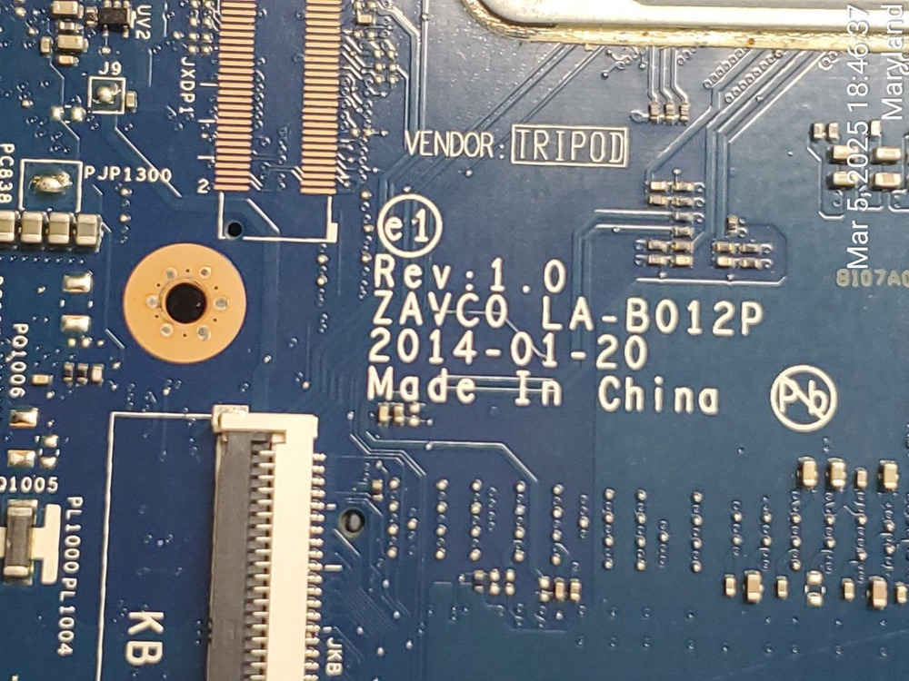 Dell Inspiron 15 5547 Laptop Motherboard with Intel Core i7-4510U Processor