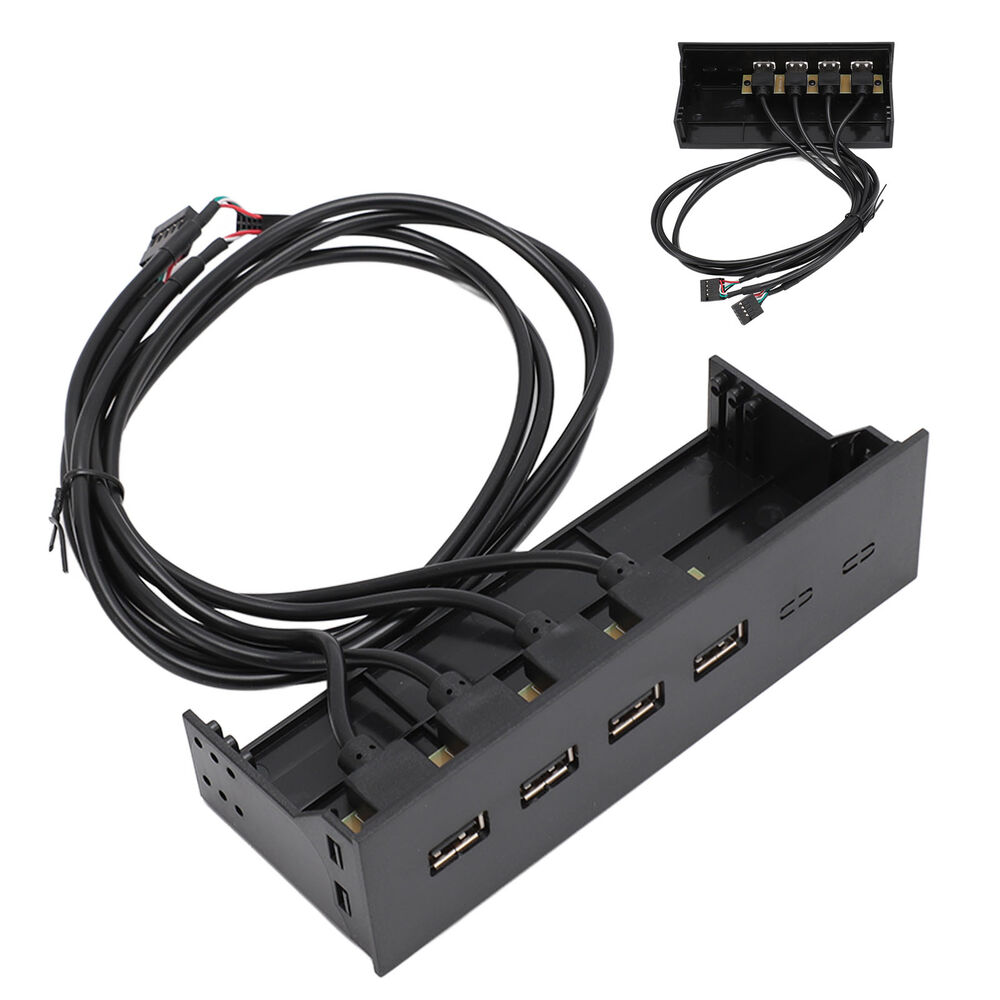 4-Port USB 3.0 Front Panel Hub with Optical Drive - High-Speed Connectivity