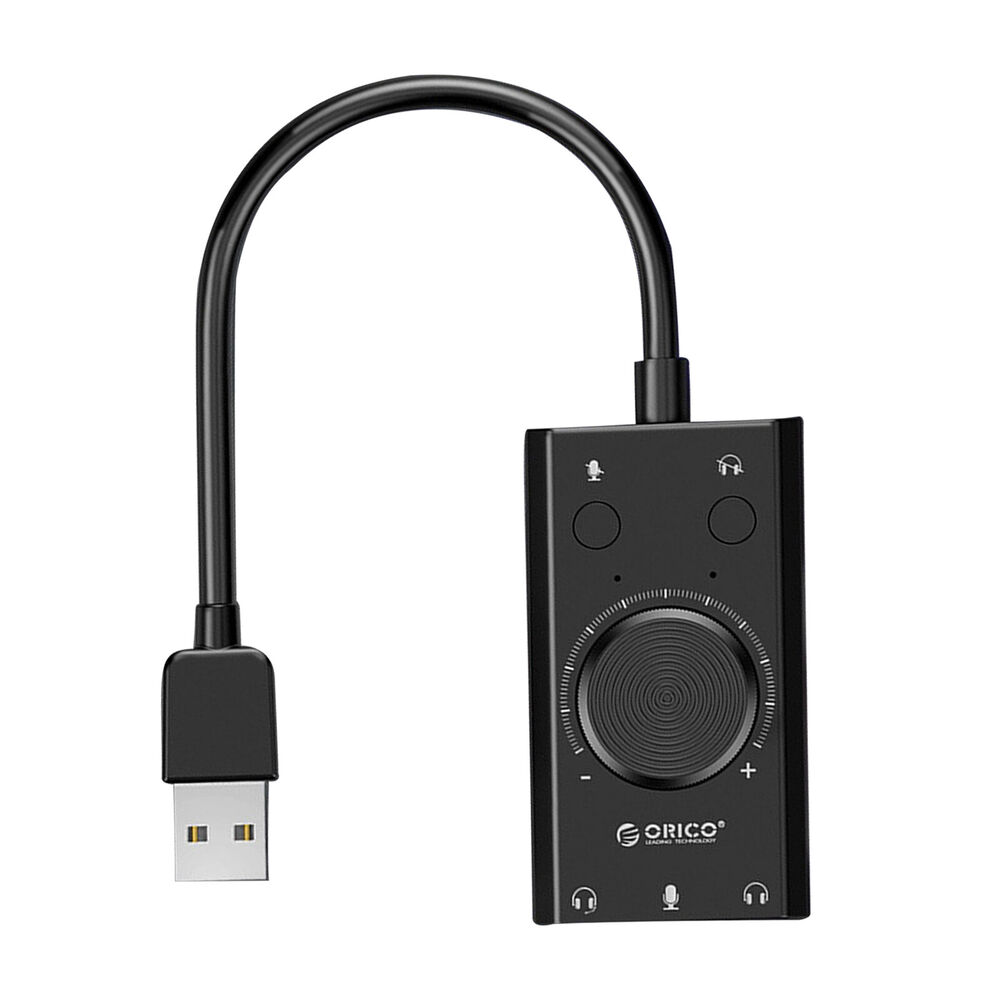 ORICO USB Sound Card - Boost Audio Quality for Microphone and Headphones
