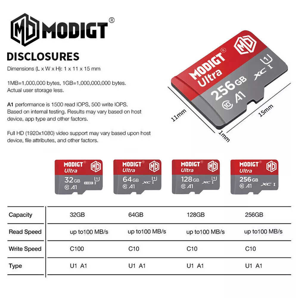 Enhanced Storage with High-Speed Micro SD Cards - 32GB to 512GB