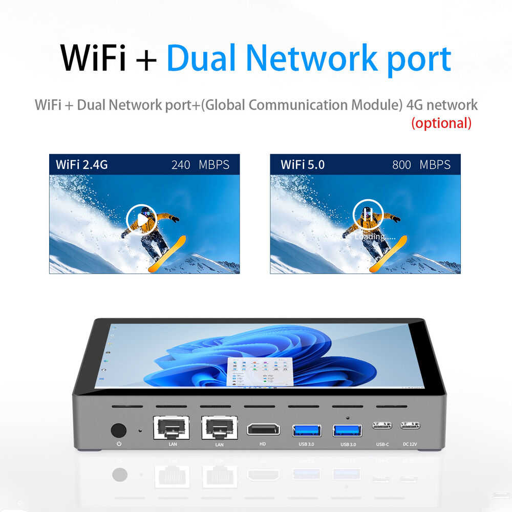 Portable Windows Tablet Mini PC with Intel N100, 7" Touch Screen