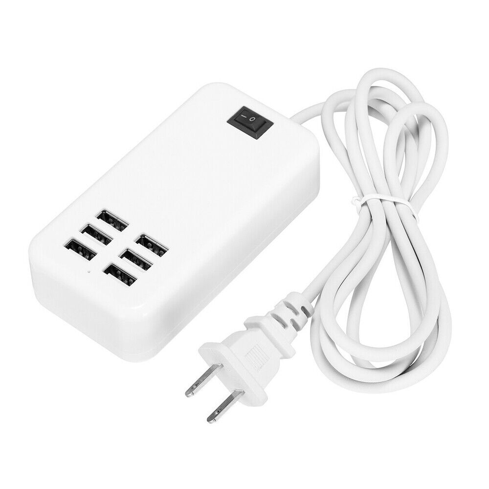 6-Port High-Speed USB Charging Station