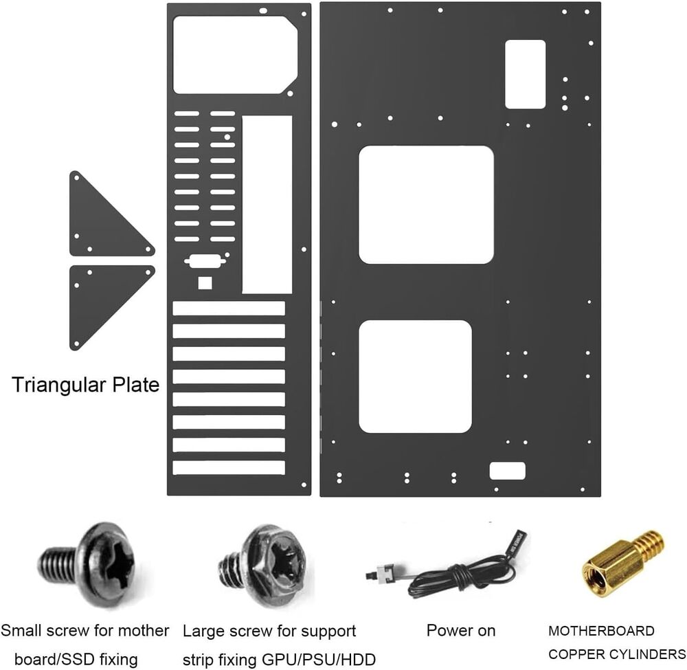 High-Performance Open Chassis Gaming Case