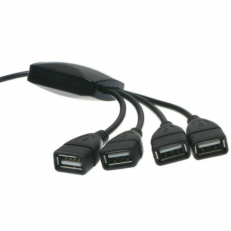 4 Port USB 2.0 High-Speed Hub with Stylish Octopus Splitter