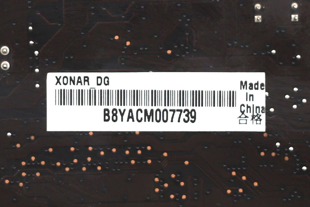 ASUS Xonar DG Gaming Series GX 2.5 Amp PCI 5.1 Audio Card - Enhanced Gaming Audio
