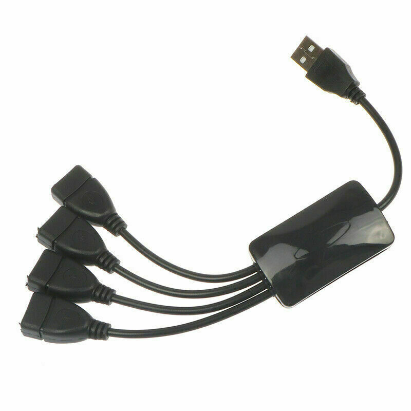 4 Port USB 2.0 High-Speed Hub with Stylish Octopus Splitter