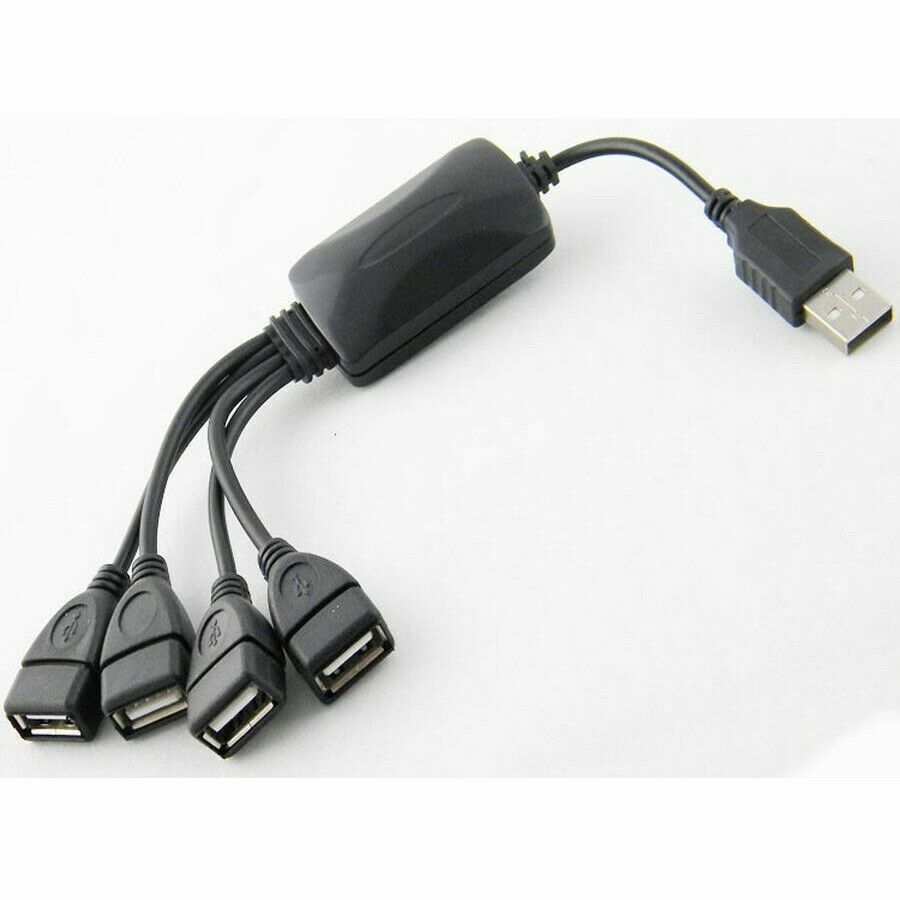 4 Port USB 2.0 High-Speed Hub with Stylish Octopus Splitter