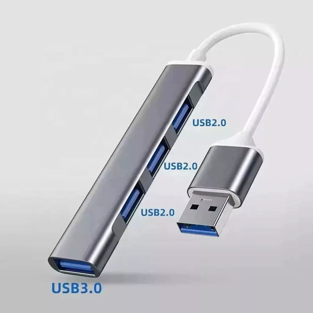 4-Port USB 3.0 Hub for Enhanced Laptop Connectivity