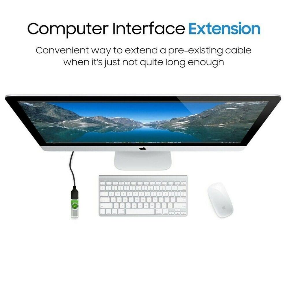 Enhanced Connectivity USB 2.0 Extension Cable