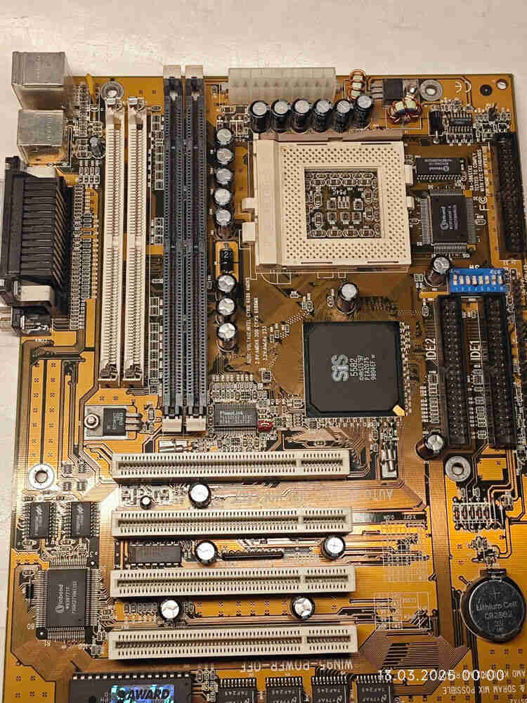 Vintage Gigabyte GA-586STX2 Motherboard Kit with CPU and RAM