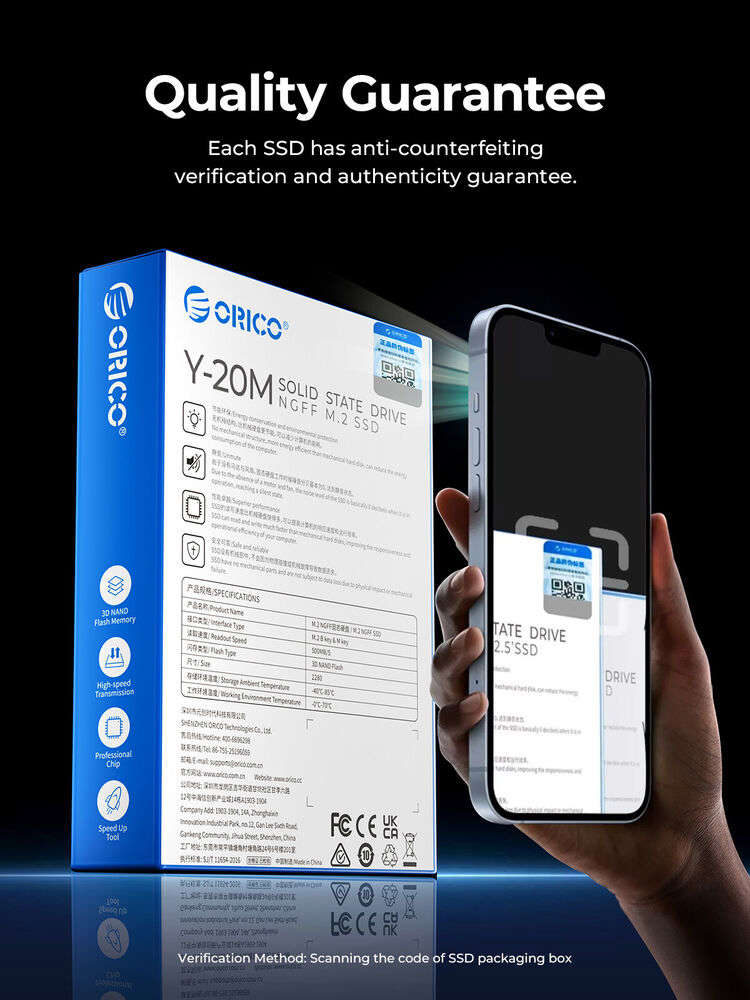 ORICO 2TB M.2 2280 SATA SSD NGFF High-Speed Internal SSD