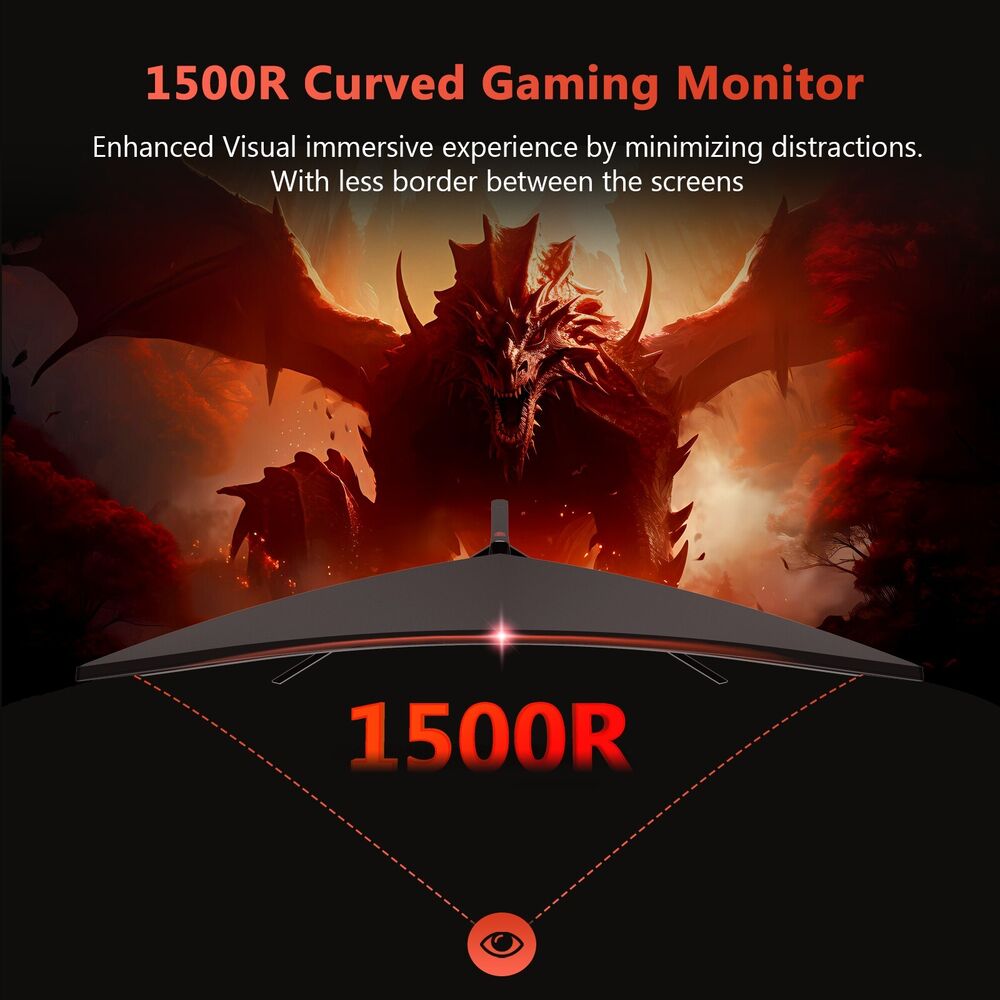 Z-EDGE 30" 21:9 UWFHD 2560x1080P 200Hz 1ms Curved Gaming Monitor