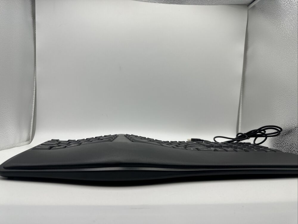 Ergonomic Comfort Wired Keyboard with Wrist Rest - Black X9