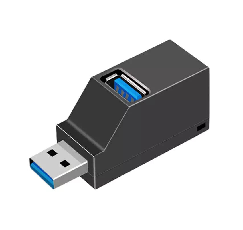 3 Port USB 3.0 Hub - Compact High-Speed Data Transfer Station