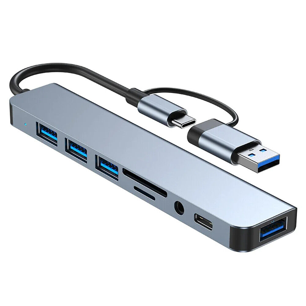 7/8-Port USB C Hub with 5Gbps Speed for Enhanced Connectivity