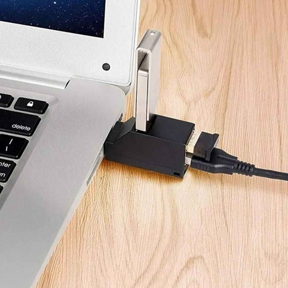 3-Port USB 3.0 Hub for High-Speed Connectivity | Compatible with Windows & Mac