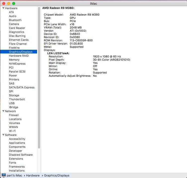 iMac 27 A1419 Late 2015 Logic Board with 2GB AMD Radeon R9 M380 GPU Upgrade