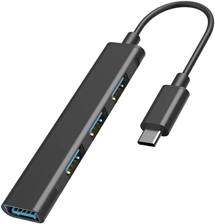 4-Port USB-C Hub Adapter for Enhanced Connectivity