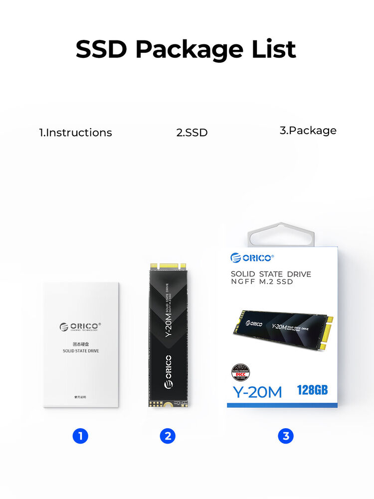 ORICO 2TB M.2 2280 SATA SSD NGFF High-Speed Internal SSD