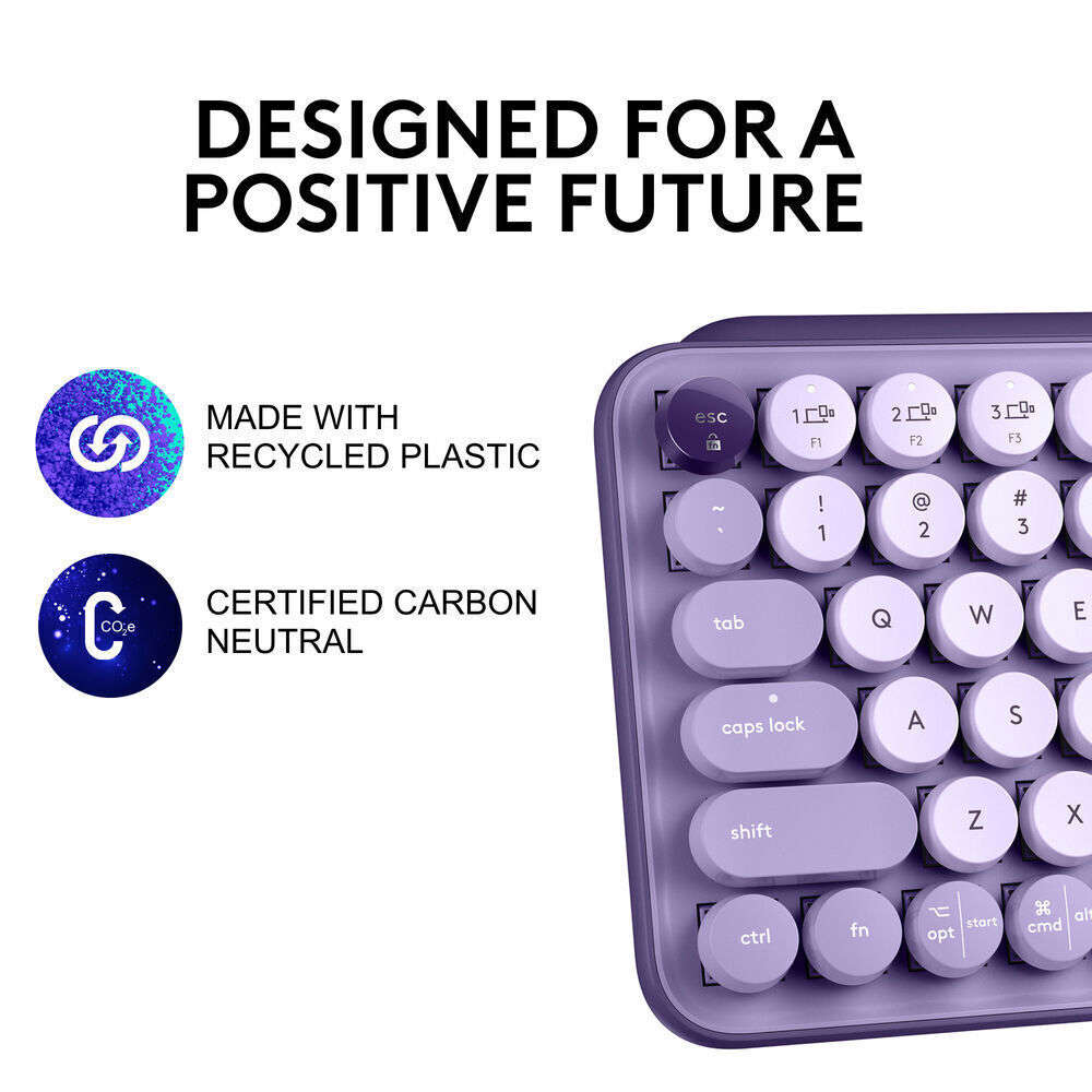 Logitech POP Keys Wireless Mechanical Keyboard - Colorful & Efficient Typing