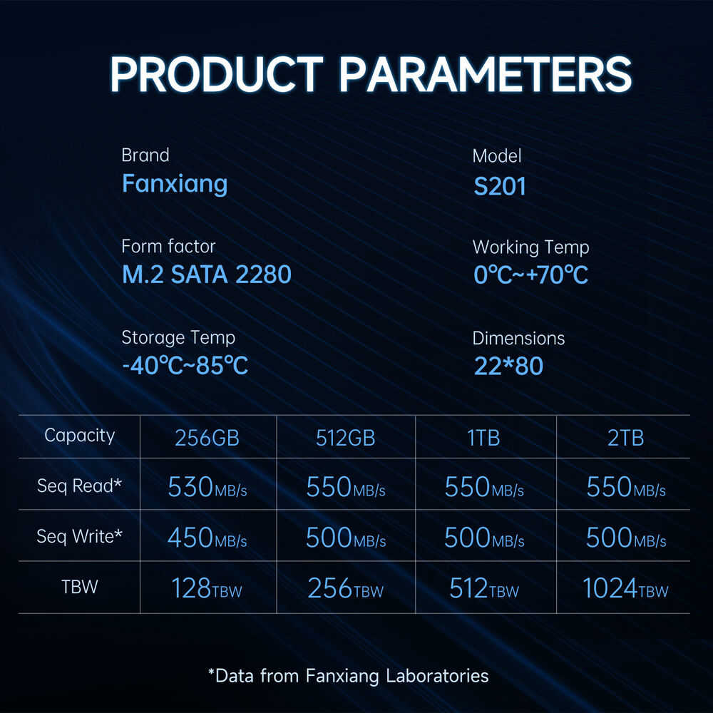 Fanxiang M.2 SATA SSD - High-Speed Storage with SLC Cache & 3D NAND TLC