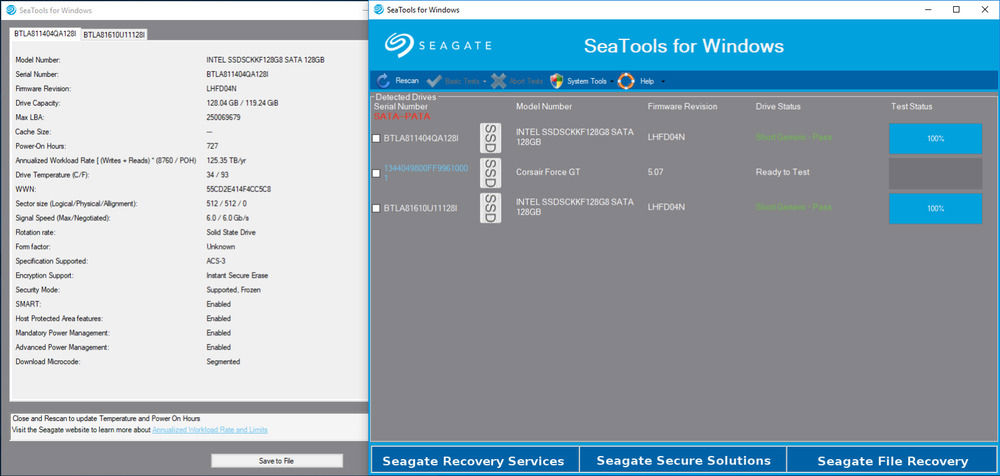 Intel 545s 128GB M.2 2280 SATA SSD - Enhanced Performance Drive