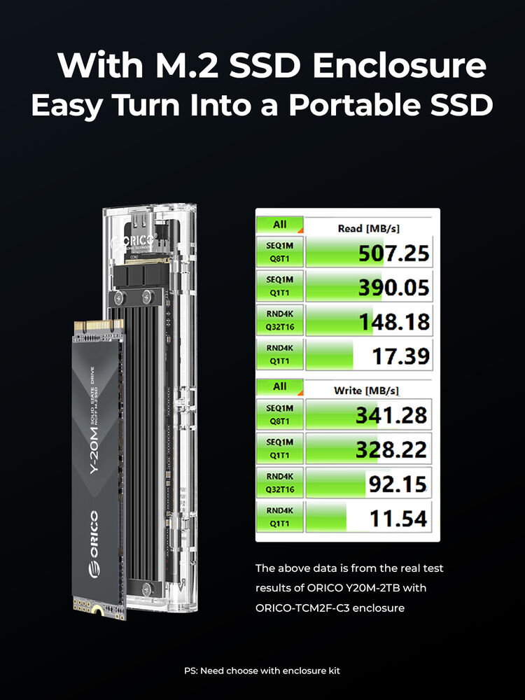 ORICO 2TB M.2 2280 SATA SSD NGFF High-Speed Internal SSD