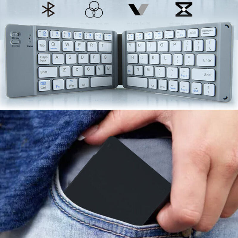 Ultra-Slim & Foldable Bluetooth Keyboard