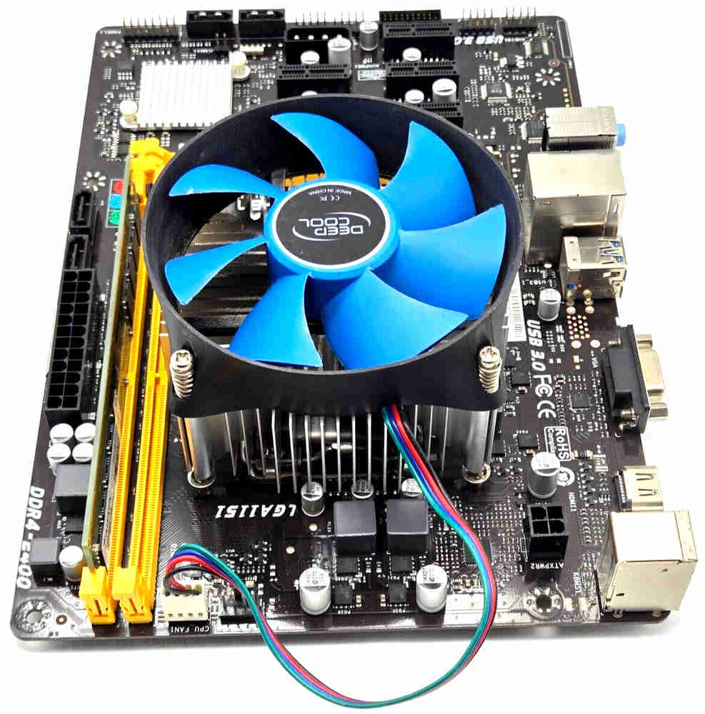 BIOSTAR H110M-BTC Motherboard Bundle with Intel i7-7700 and 8GB DDR4 RAM - Enhanced Performance