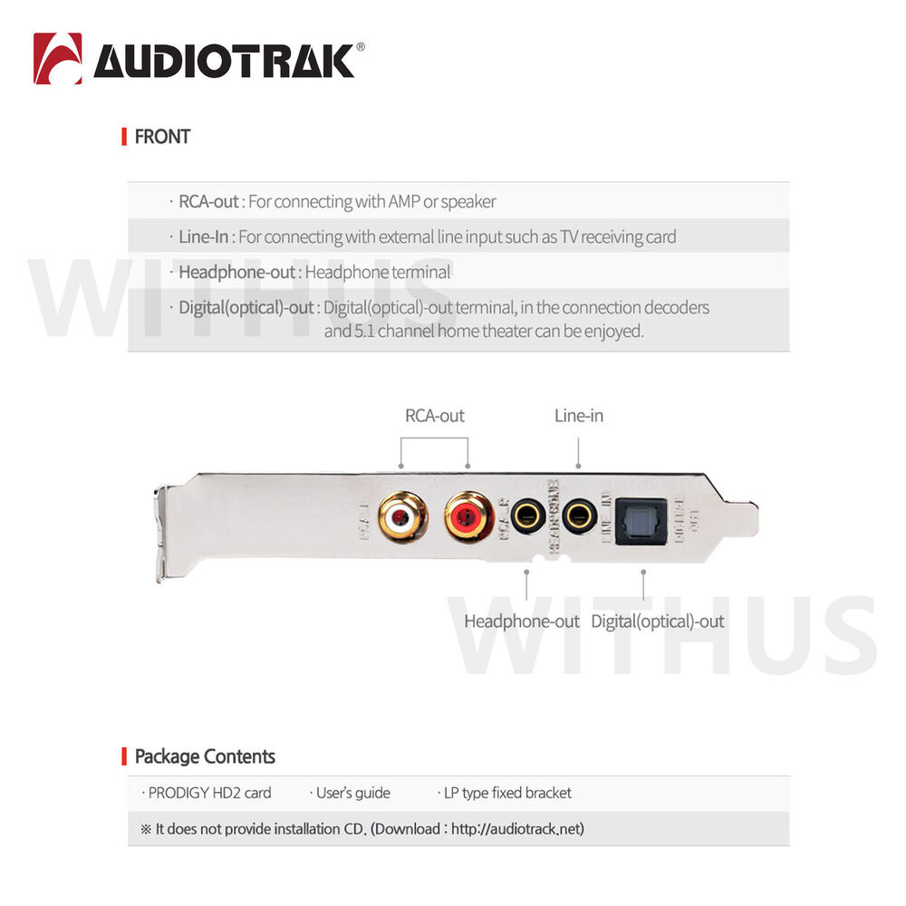 AUDIOTRAK PRODIGY HD2 BLACK EDITION PCI Sound Card - Superior Audio Performance