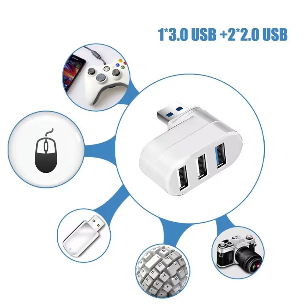 3 Port USB 3.0 Hub Splitter - Boost Connectivity for Multiple Devices
