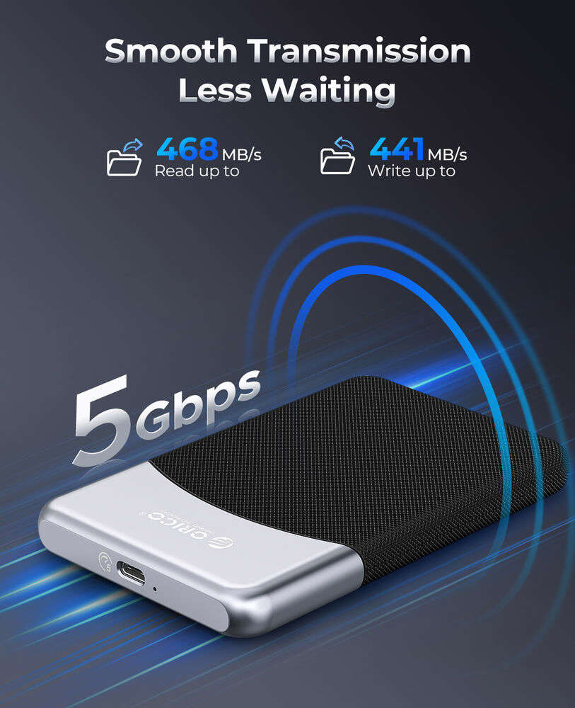 ORICO 128GB High-Speed Portable SSD with USB 3.2 Gen 1 Type-C