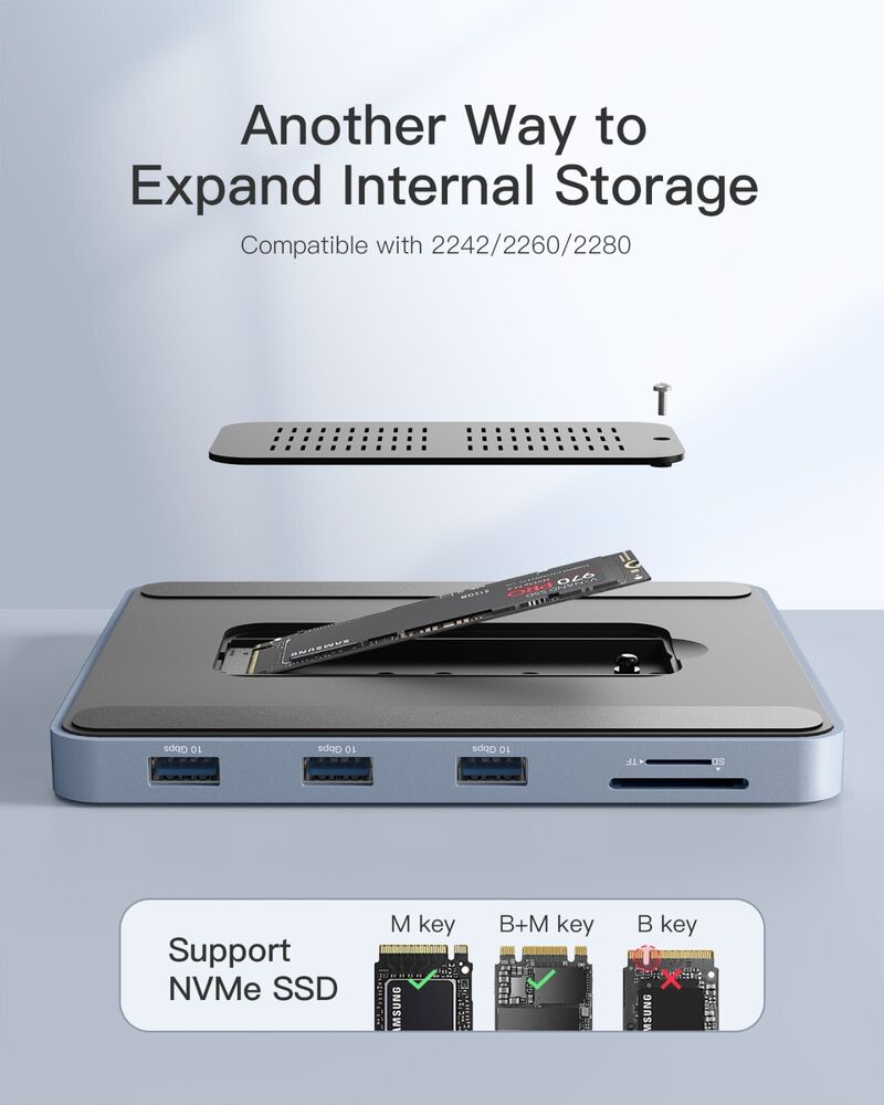 Inateck 24-inch iMac USB 3.2 Gen 2 Docking Station