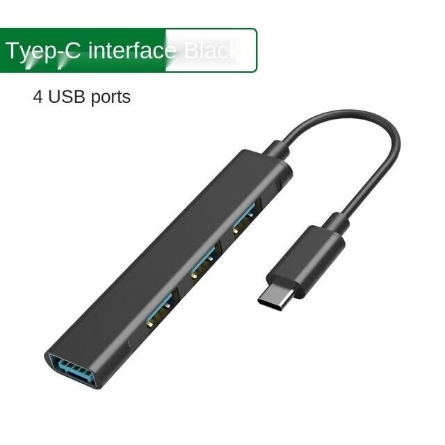 4-Port USB-C Hub Adapter for Enhanced Connectivity