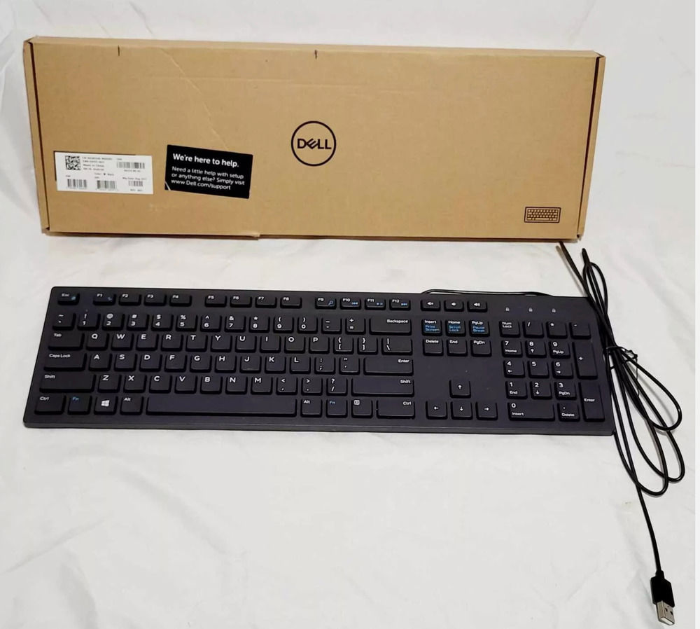 Dell KB216-BK-US Wired Keyboard - Black for Enhanced Typing Experience