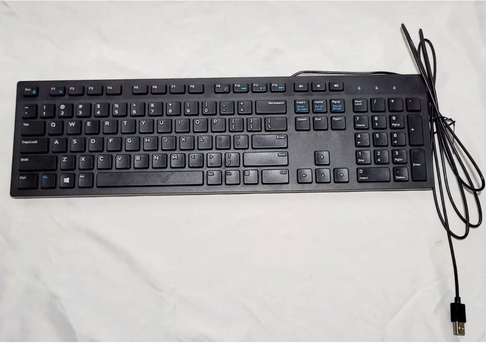 Dell KB216-BK-US Wired Keyboard - Black for Enhanced Typing Experience