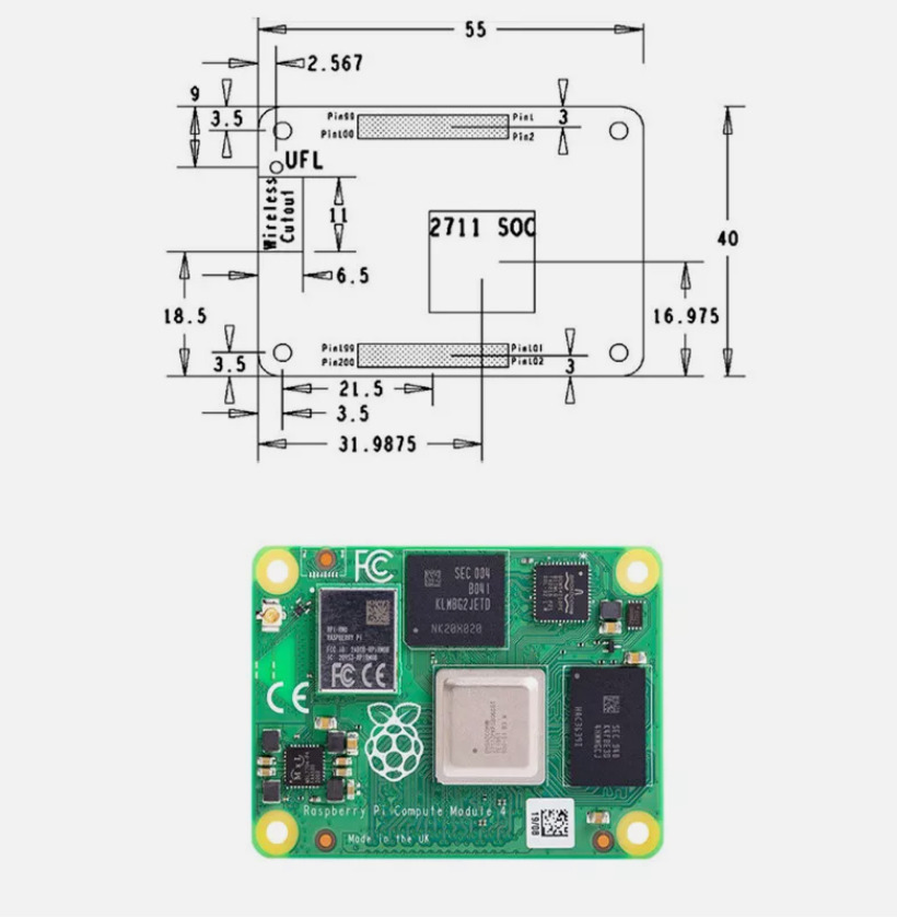 Raspberry Pi Compute Module 4 - High-Performance ARM Cortex-A72 Processor