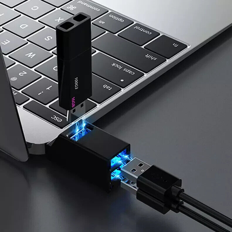 3 Port USB 3.0 Hub - Compact High-Speed Data Transfer Station