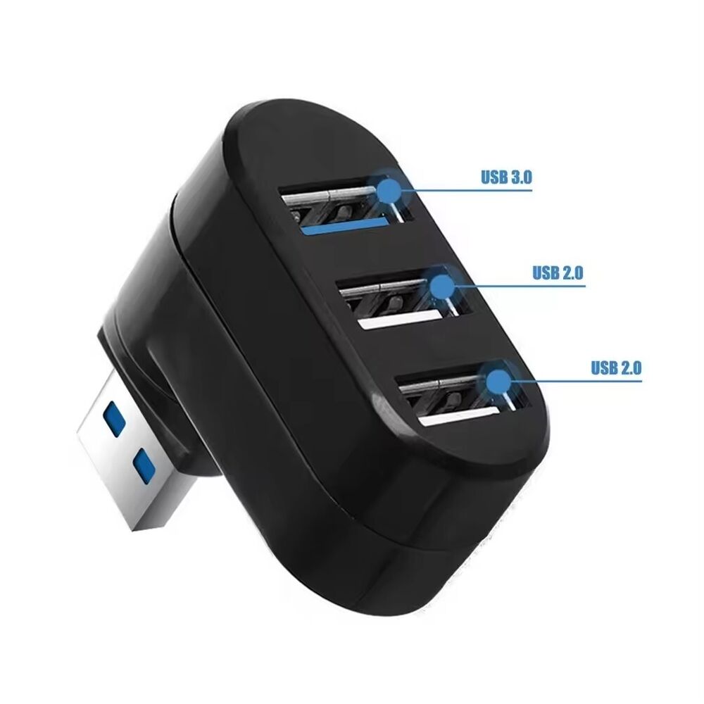 3 Port USB 3.0 Hub Splitter - Boost Connectivity for Multiple Devices